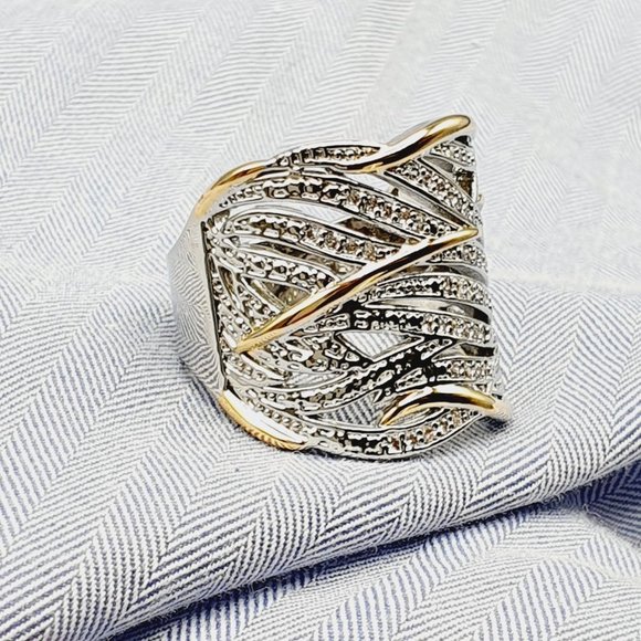 🔥 Fashion Trendy Wave Stackable Rings for Women, EVGG1375 - Picture 5 of 15